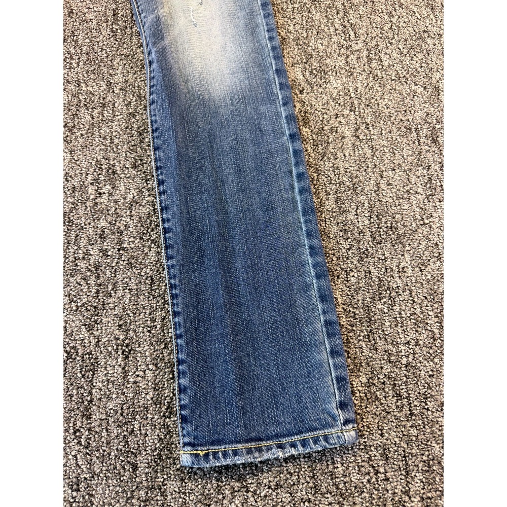 American Eagle Outfitters Stretch Jeans Womens 8 Blue Denim Light Wash Straight - Picture 4 of 16